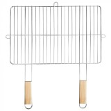 Grilaj pătrat cu m&acirc;ner din lemn 57x51 cm