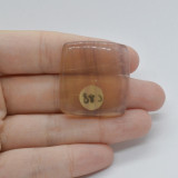 Cabochon fluorit galben 32x30x6mm c88