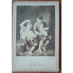 Fotografie pe carton, dupa pictura de Bartolom&eacute; Esteban Murillo (1618-1682)