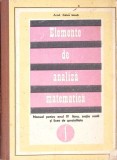 ELEMENTE DE ANALIZA MATEMATICA, MANUAL PENTRU ANUL IV LICEU-CAIUS IACOB-270941