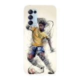 Husa compatibila cu Oppo A55, Viceversa, model Ronaldinho, Silicon, TPU