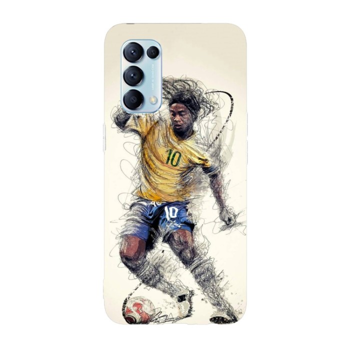 Husa compatibila cu Oppo A55, Viceversa, model Ronaldinho, Silicon, TPU