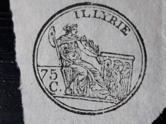TIMBRU FISCAL VECHI - STAMPILA FISCALA - AUSTRIA ( ILIRIA ) - INCEPUT DE 1800