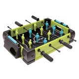 Masa de fotbal cu teren si 12 jucatori flippy, 4 manere, cu tablou scor, din metal si abs, 36.5 x 35.5 x 8 cm, design multicolor, pentru copii/adulti,