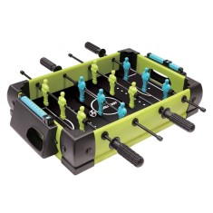 Masa de fotbal cu teren si 12 jucatori flippy, 4 manere, cu tablou scor, din metal si abs, 36.5 x 35.5 x 8 cm, design multicolor, pentru copii/adulti,