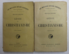 Le G&amp;eacute;nie du christianisme 2 volume / par Chateaubriand set complet foto