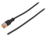 Cablu de conectare M12 PIN: 4 drept 2m 250VAC 4A