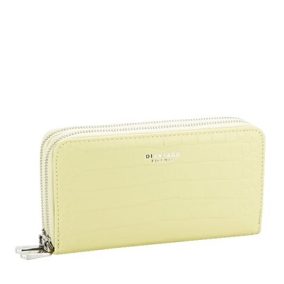 Portofel dublu de dama, DianaCO, DFX3195-3 M0 Galben foto