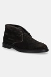 Gant pantofi de piele &icirc;ntoarsă Bidford culoarea maro, 31643142