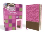 NIV, Women&#039;s Devotional Bible, Large Print, Imitation Leather, Brown/Pink