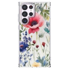 Husa pentru samsung galaxy s25 ultra, atasare magnetica, magsafe, model floral 4 foto