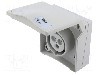 Conector alimentare AC, IEC 60309, IP44, 16A, 415V AC, 3 pini, PCE - 843-6GV