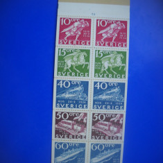 HOPCT TIMBRE SUEDIA MNH 1121 EXP STOCKHOLMIA 1974-CARNET-10 VAL 1972-NESTAMPILAT