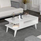 Couchtisch Lycksele 40x90x45 cm Wei&szlig; [en.casa] HausGarden Leisure, [en.casa]