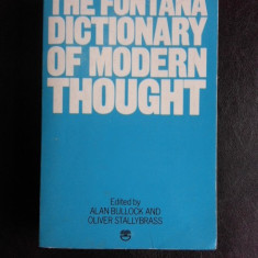 The Fontana Dictionary of Modern Thought - Alan Bullock (text in limba engleza)