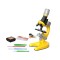 Set microscop optic pentru copii 100-1200x galben