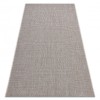 Covor sisal Floorlux 20580 simplu, culoare, solidă - argint / negru, 160x230 cm, Dreptunghi