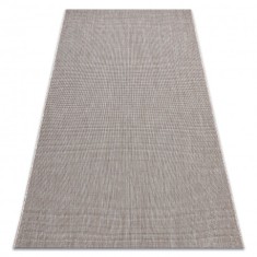 Covor sisal Floorlux 20580 simplu, culoare, solidă - argint / negru, 200x290 cm