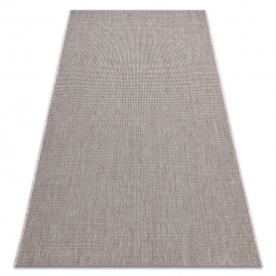 Covor sisal Floorlux 20580 simplu, culoare, solidă - argint / negru, 140x200 cm foto