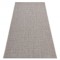 Covor sisal Floorlux 20580 simplu, culoare, solidă - argint / negru, 160x230 cm
