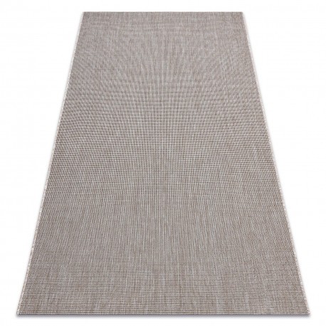 Covor sisal Floorlux 20580 simplu, culoare, solidă - argint / negru, 140x200 cm