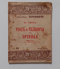 Dr. Ygrec - Viata Si Filosofia Lui Spinoza Biblioteca Dimineata Nr. 81 Anii &amp;#039;20 foto