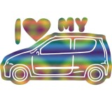 Cumpara ieftin Sticker , zI Love My Fiat, , Autocolant Auto Fiat