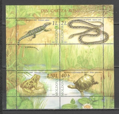 Moldova.2005 Animale:Reptile si amfibieni-Bl. DF.334 foto