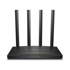 ROUTER TP-LINK wireless 1200Mbps 4 porturi 10/100/1000Mbps1 x WAN Gigabit 4 antene externe Dual Band AC1200 &quot;Archer C6U&quot; (include timbru ver