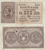 1914 (2 IX), 2 lire (P-37a) - Italia - stare XF!