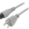 Cablu Alimentare IEC C5 la NEMA 5-15 1m Gri 7A
