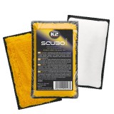 Burete detailing dublu K2 SCUBO PRO 13&times;8 cm &ndash; interior auto (piele/plastic)