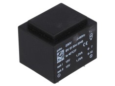 Transformator &icirc;ncapsulat 230VAC 15V 15V PCB