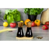 Set 2 rasnite pentru sare si piper, 13 x 6 cm negre, Klausberg