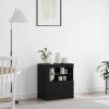 VidaXL Bufet Negru 60.5 x 37 x 67 cm Lemn compozit 863014