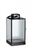 Cumpara ieftin Set 2 felinare metal negru Tehri 14x14x27.5 cm