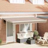 Cumpara ieftin Cortina Retractabilă Manual Bej 400x200 cm țesătură