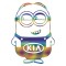 Sticker Kia Minion , Autocolant Amuzant pentru Masina Ta Kia