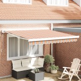 vidaXL Marchiză Retractabilă Automată cu Dungi Multicolore 300x250 cm
