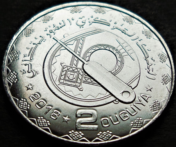 Moneda exotica 2 OUGUIYA - MAURITANIA , anul 2018 * cod 944 B = UNC