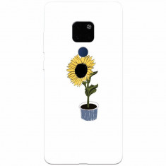 Husa silicon pentru Huawei Mate 20, Sun Flower