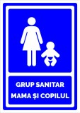 Semn de grup sanitar mama si copil