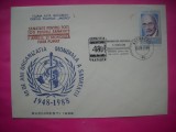HOPCT PLIC NR 1712 ORGANIZATIA MONDIALA A SANATATII OMS 1948-1988 EXPO FILAT BUCURESTI 1988 -MEDICINA -ROMANIA