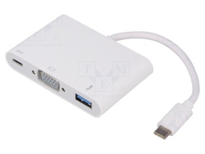 Adaptor USB 3.0/3.1 190mm Alb foto
