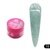 Gel pentru modelarea unghiilor 15 gr, Disco Flashing Glitter Builder Gel 15