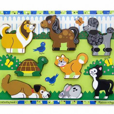 Puzzle in relief animale de companie Melissa and Doug