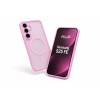 Husa Matte MagSafe pentru Samsung Galaxy S25 Fe, protectie completa, contur Roz, ALC MOBILE