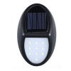 Aplica solara led pentru perete flippy, in forma ovala, 10 led-uri, lumina puternica, ip65, 12 x 7.5 cm, 1.2 v, 300 mah, autonomie 8-10 ore, alb rece