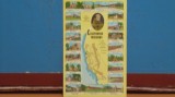 USA - CALIFORNIA MISSIONS - HARTA CU CELE 21 POZE DE MISIUNI DIN CALIFORNIA -