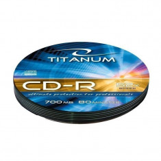 Mediu optic Esperanza CD-R TITANUM 700MB 52x Silver Soft Pack 10 bucati foto